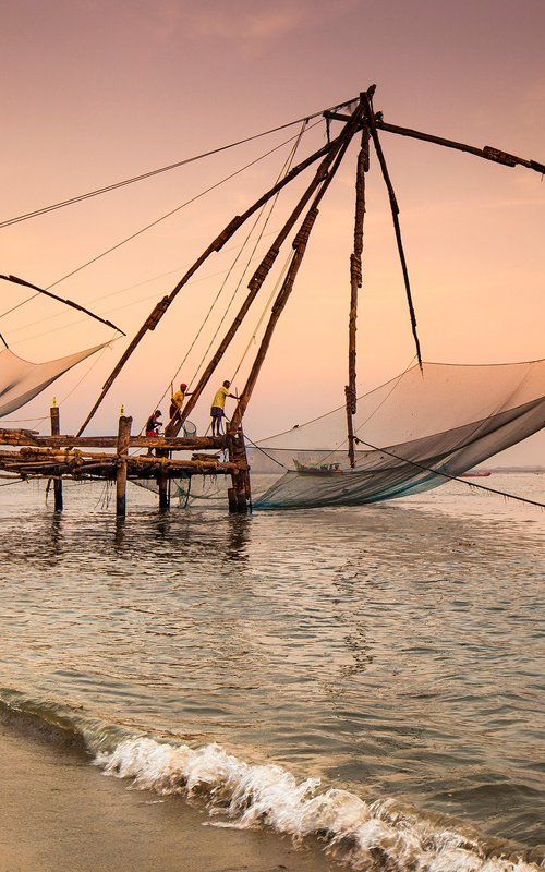 The Fishing Nets of Kochi by Basel Almisshal