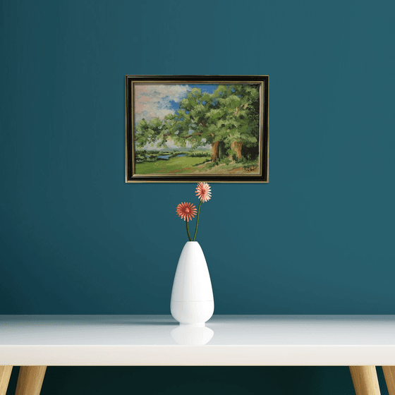 Landscape with a tree