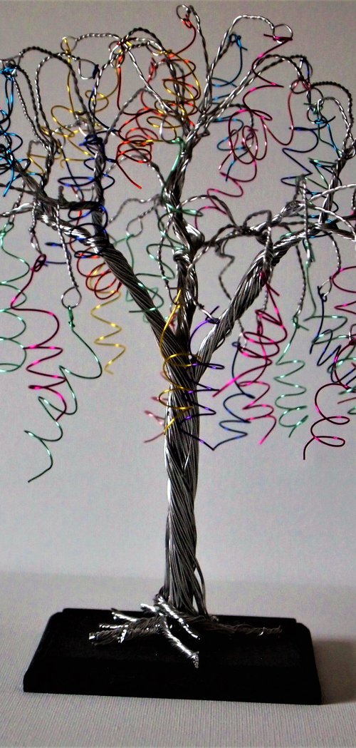 Coloured spiral tree by Steph Morgan
