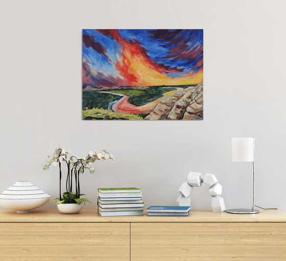 Sky Dance on the Little Missouri