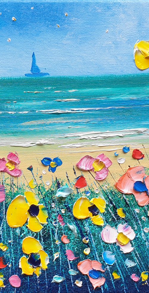 "Our Beach & Flowers in Love" by Phil Broad