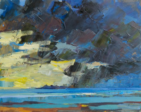 Seascape and sky in Ireland