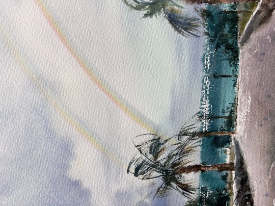 Rainbow over the sea #2