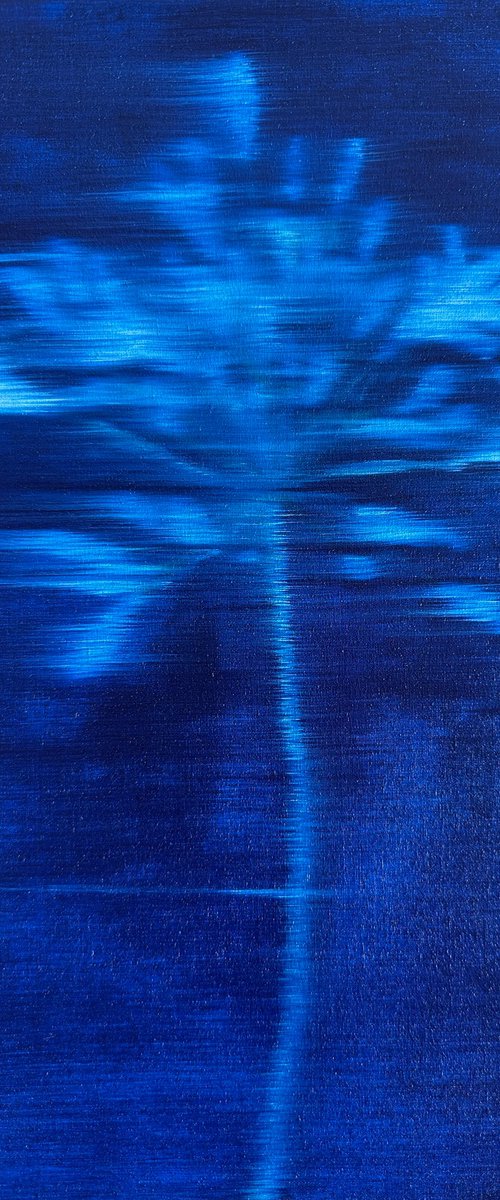 Agapanthus at Midnight by Snezhana Zhukova