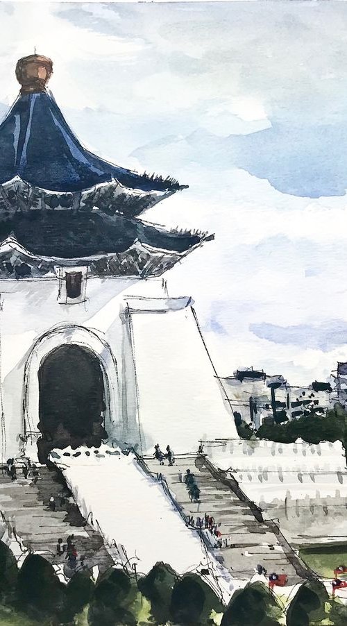 Chiang Kai Shek Memorial - Taiwan by Joseph Peter D'silva