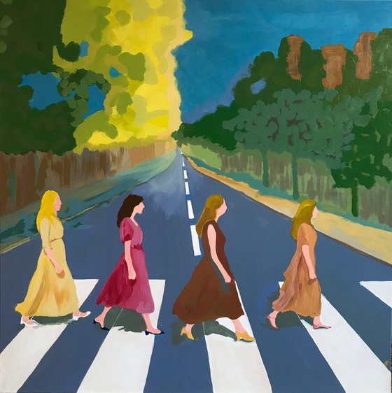 Heels on the asphalt