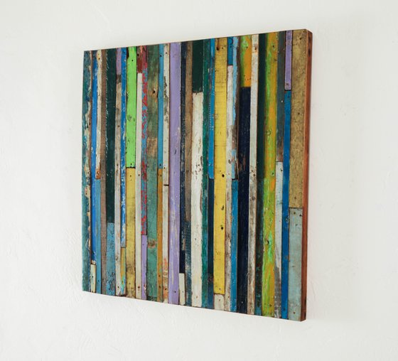 Wood Stripes Art 1 24x24 "