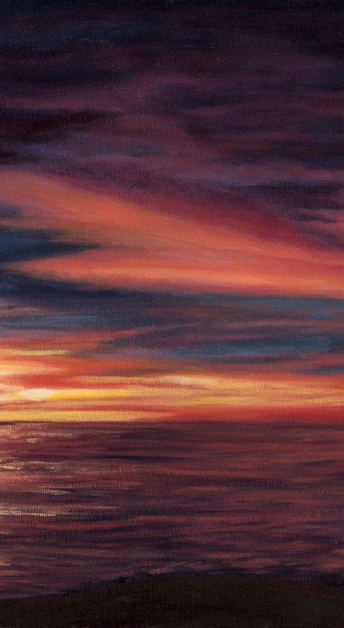 Pacific Sunset (II) by Diana Sandetskaya