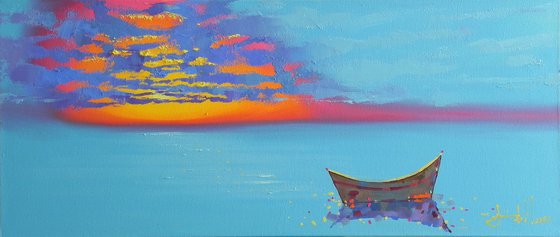 "Calm II" Original painting Oil on canvas Home decor art