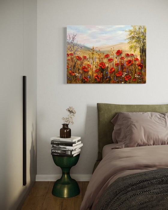 Poppies in the heart