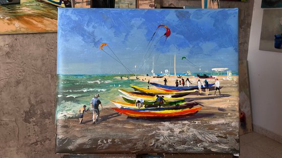 Kites over the Sea