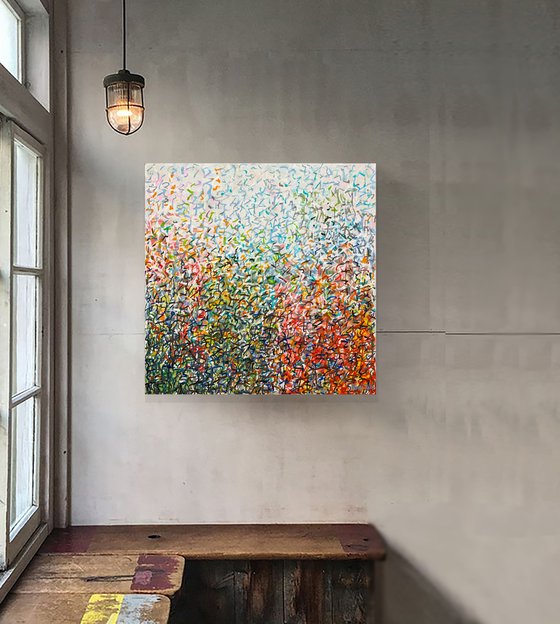 Nature's Party Time 76 x 76cm