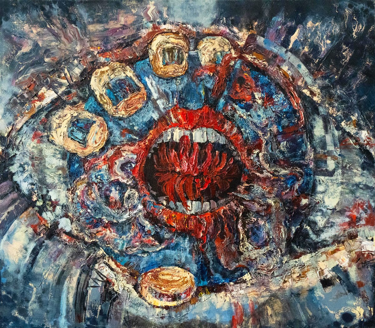 Tretiak | Original  Oil Painting | Once We Are All Insane | 80 X 70Cm | Artwork For Sale On Artfinder
