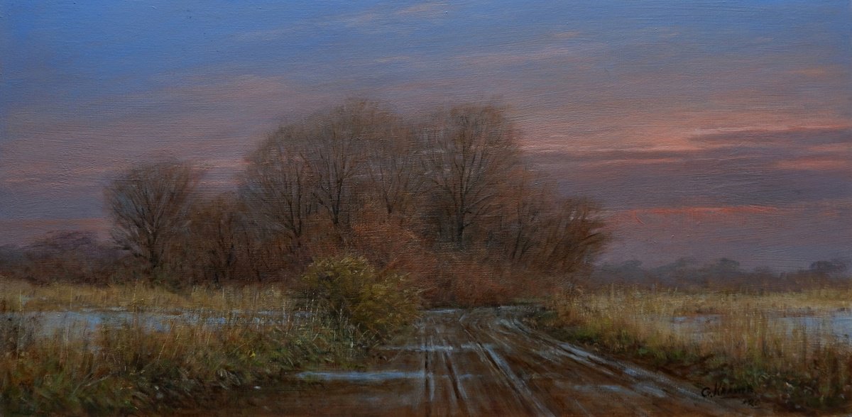 Winter evening by Gerard Kramer