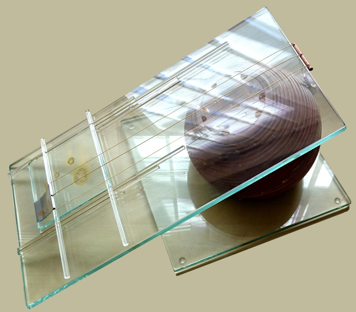 Abstract Sculpture By Alan Harris, 17 X 10, Sliding Orbit, Original Artwork