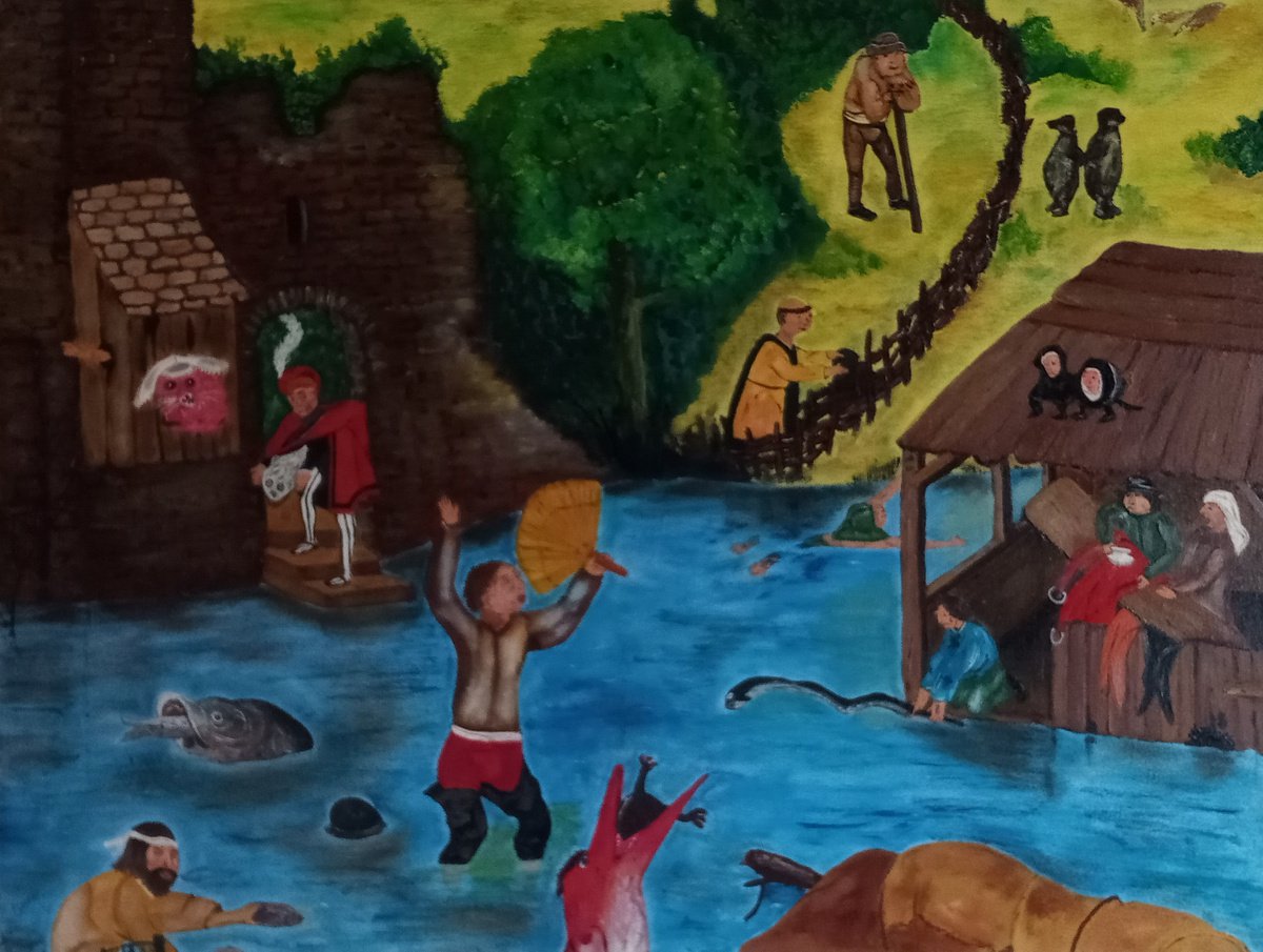 Impressionistic Landscape Oil Painting By Corinne Hamer, 32 X 24, The Water