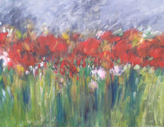 An English Country Garden 6 (Large Painting)