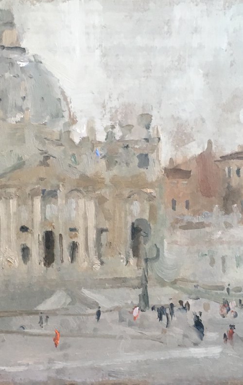 Square in front of St. Peter's Basilica in the Vatican by Irina Zelenina