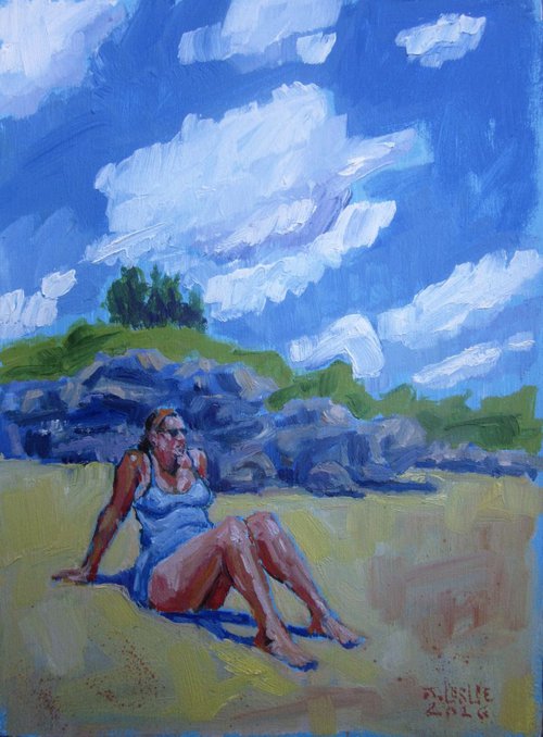 Sunbathing on Basket Island by Jimmy Leslie