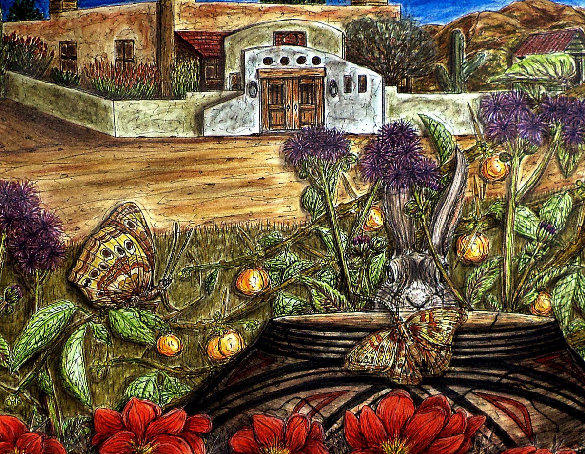 Animal Watercolour By Kim Jones Miller, 24 X 18", Homesteading, Original Artwork