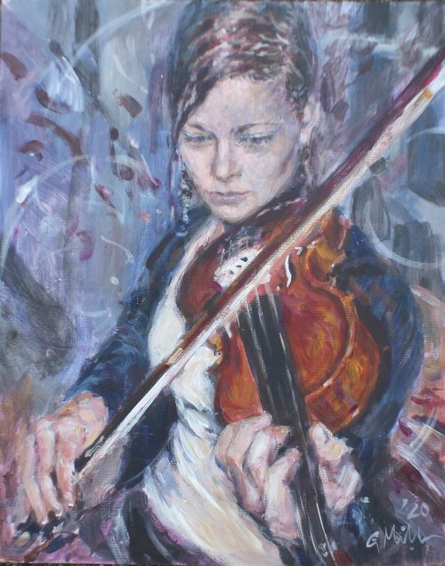 Violinist by Gerry Miller