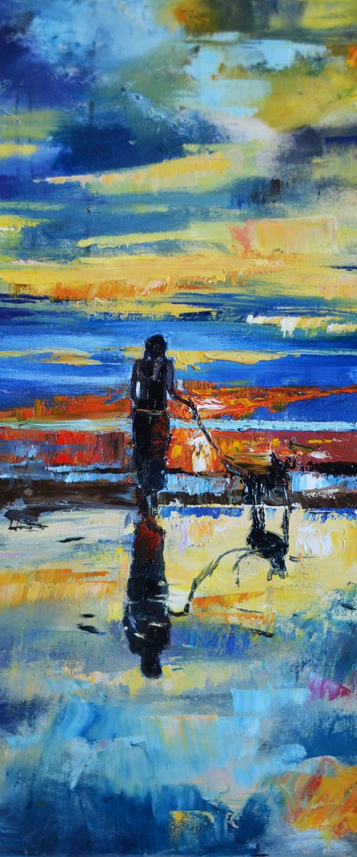 Walk at Low Tide by Valeriia Radziievska