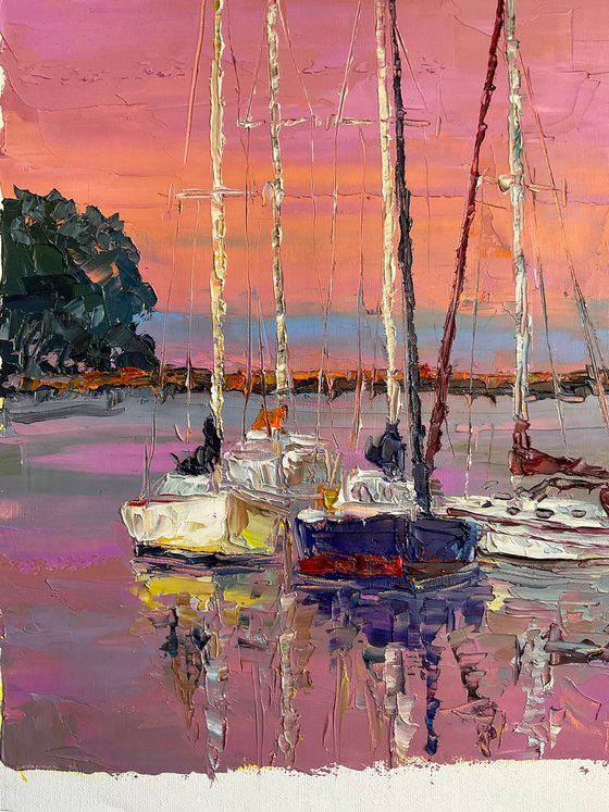 Evening boats