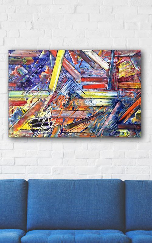"Are You Alright?" - Original PMS Oil Painting On Canvas - 36 x 24 inches by Preston M. Smith (PMS)