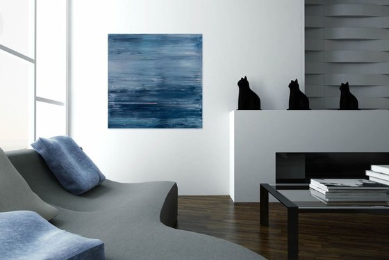 Blue abstract painting KE531