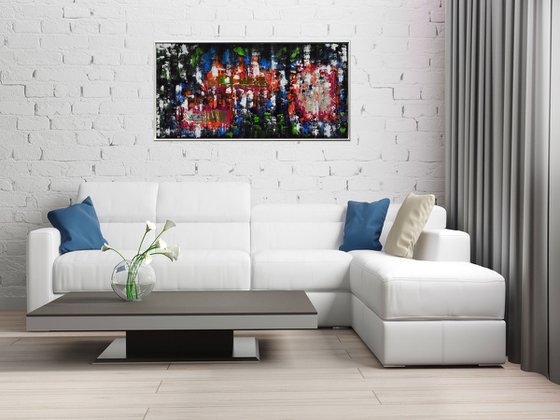 Joyful Play III - Abstract - Acrylic Painting - Framed Painting - Wall Art - Ready to Hang