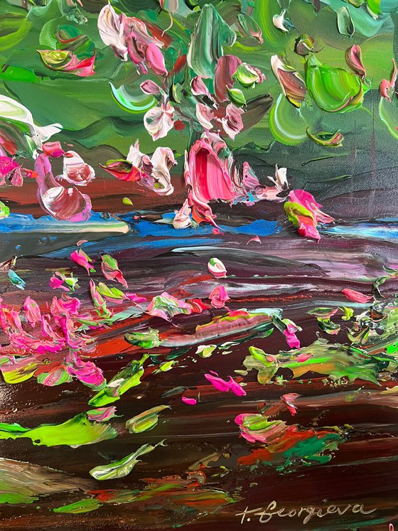 Lilies by the creek