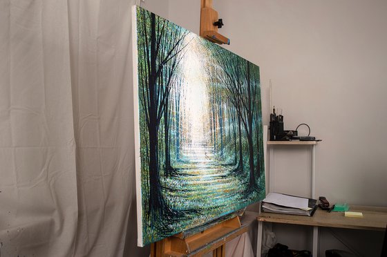 Forest Path In Winter