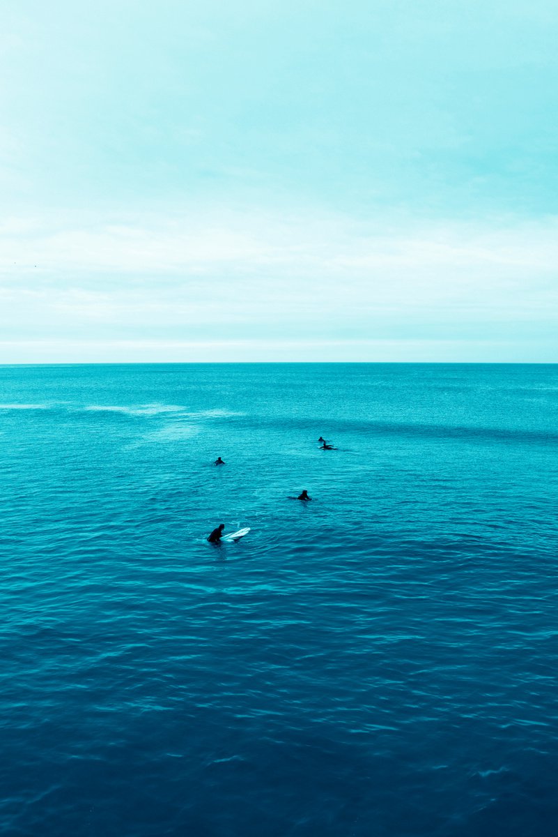 Venice Beach Blue Beach Surfers by Robert van Bolderick