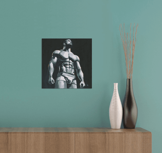 Standing in Light  - Male nude