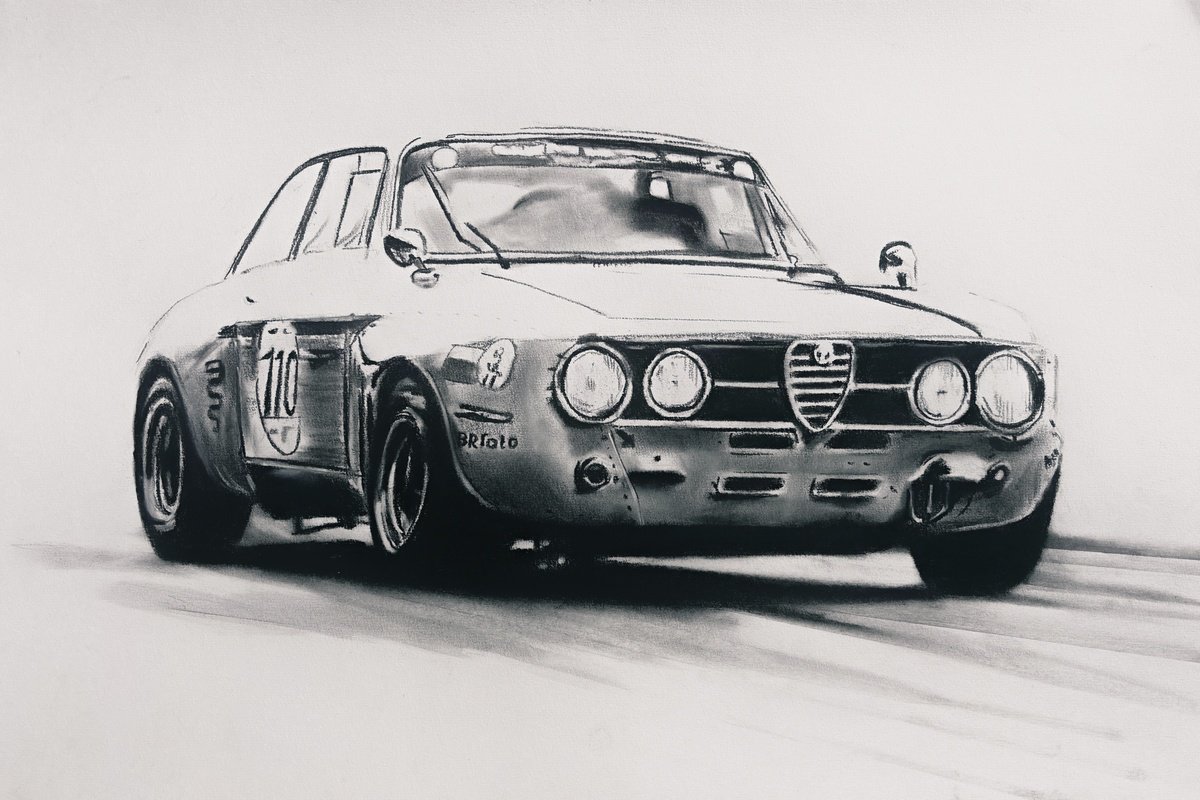 Urban And Pop Charcoal Drawing , Velocita By Denny Stoekenbroek, 20 X 13, Artwork For Sale On Artfinder