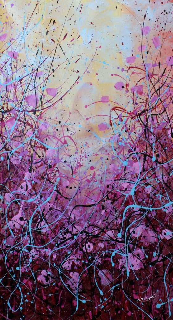 Never Forgotten #2 - Original floral abstract painting