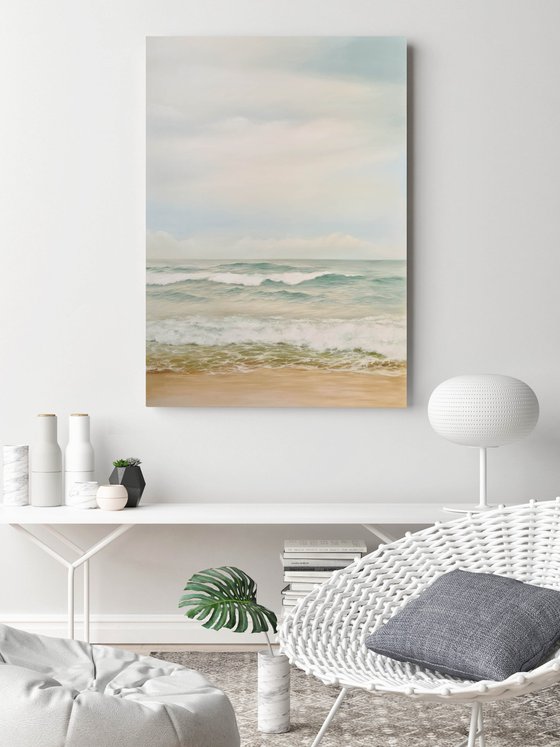 "Serene" Seascape oil canvas art