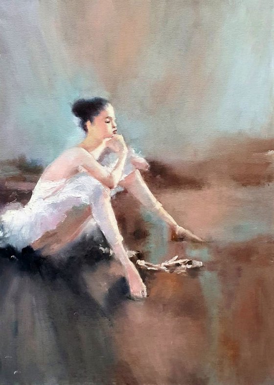 Ballerina resting