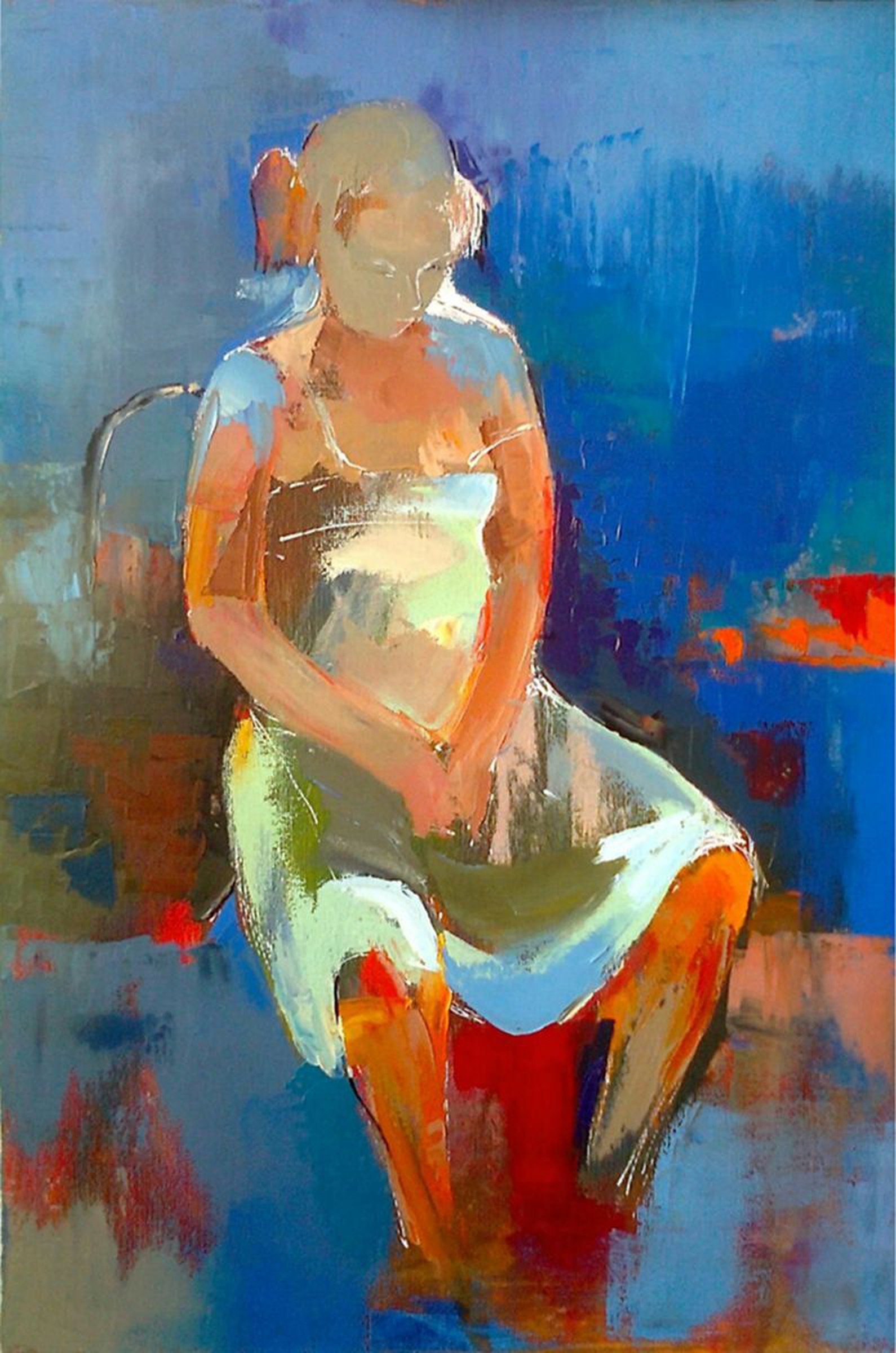 Pregnant Woman Oil Painting By Kamsar Ohanyan Artfinder