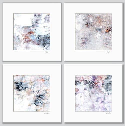 Mystical Moments Collection 5 - 4 Abstract Paintings by Kathy Morton Stanion