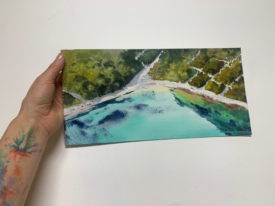 The Sea from the Sky (diptych)