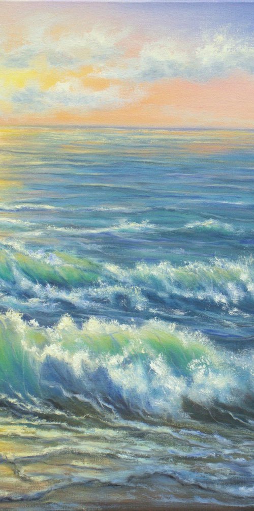 Sea sunset by Ludmilla Ukrow