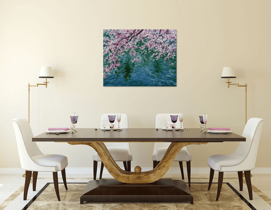 "Flowers over the water"