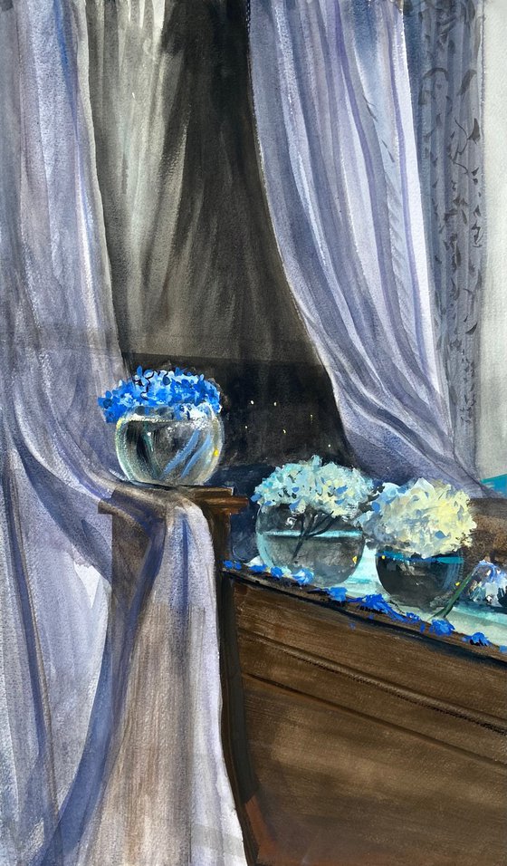 Blue Hydrangeas