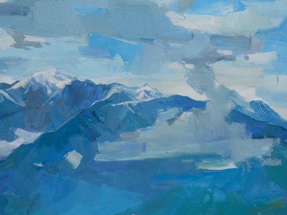 " Spring in Italy. Alps "