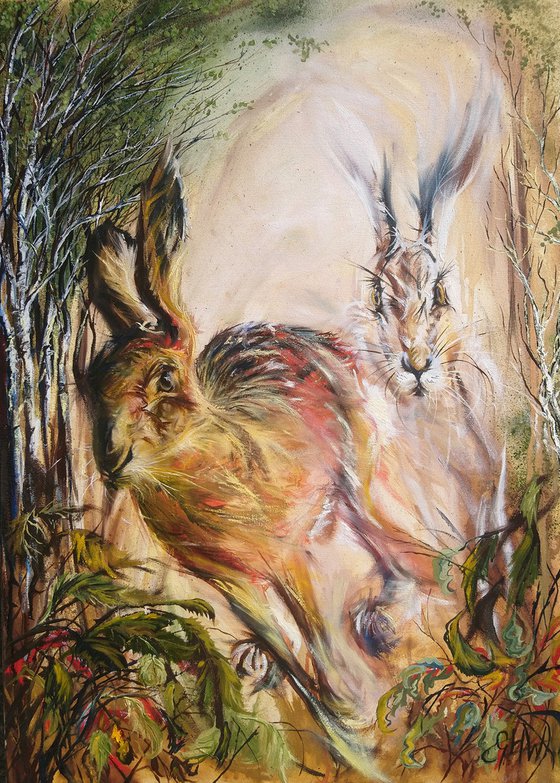 Autumn Hares