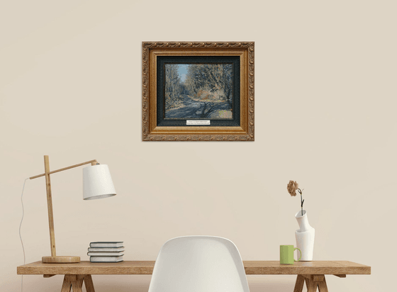 The dug-up road slumbers