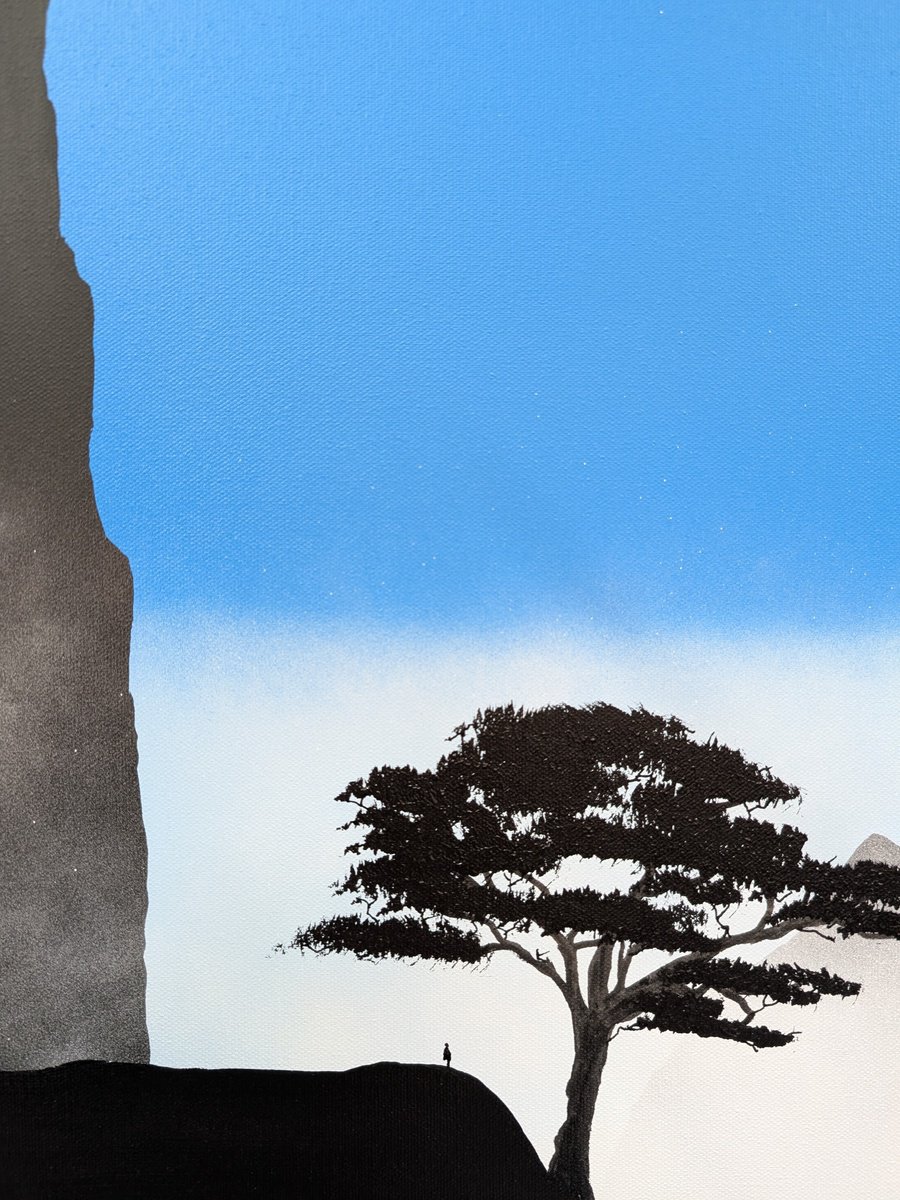 Landscape Acrylic Painting By Robert Owen Bloomfield, 16 X 24", ShaS?di?i?n 18, Original Artwork