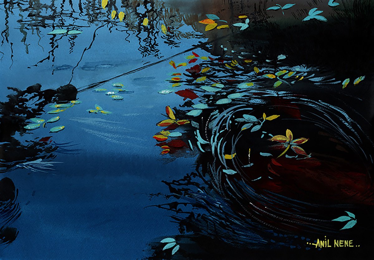 Photorealistic Painting , Whirlpool 1 By Anil Nene, 17 X 12, Artwork For Sale On Artfinder