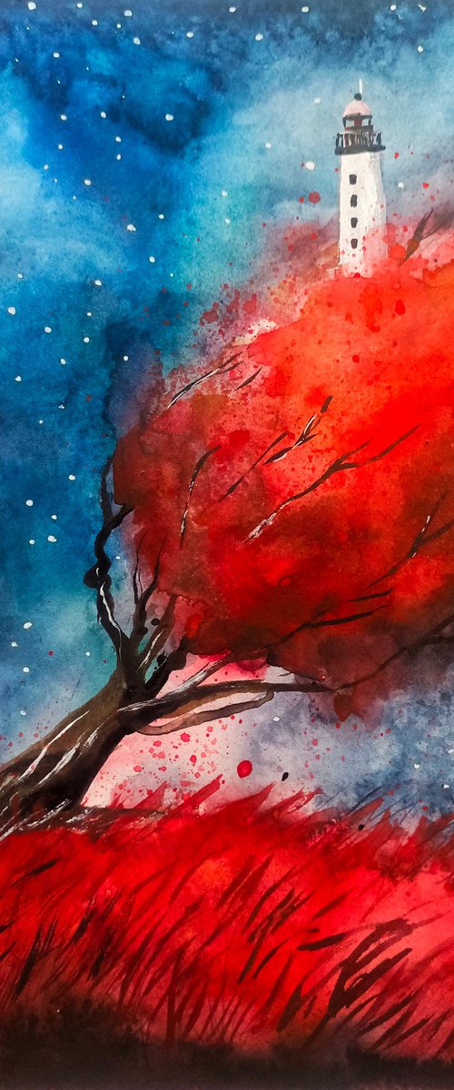 Red Tree by Evgenia Smirnova